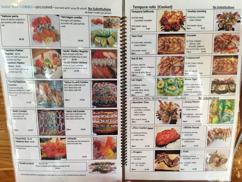 JoA Sushi - Southgate, MI menu_pic