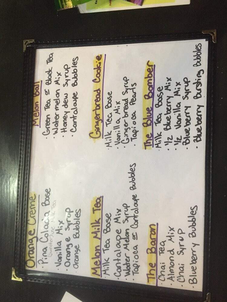 Kazia Rae's Chicken & Bubble Tea - Hazlet, NJ menu_pic