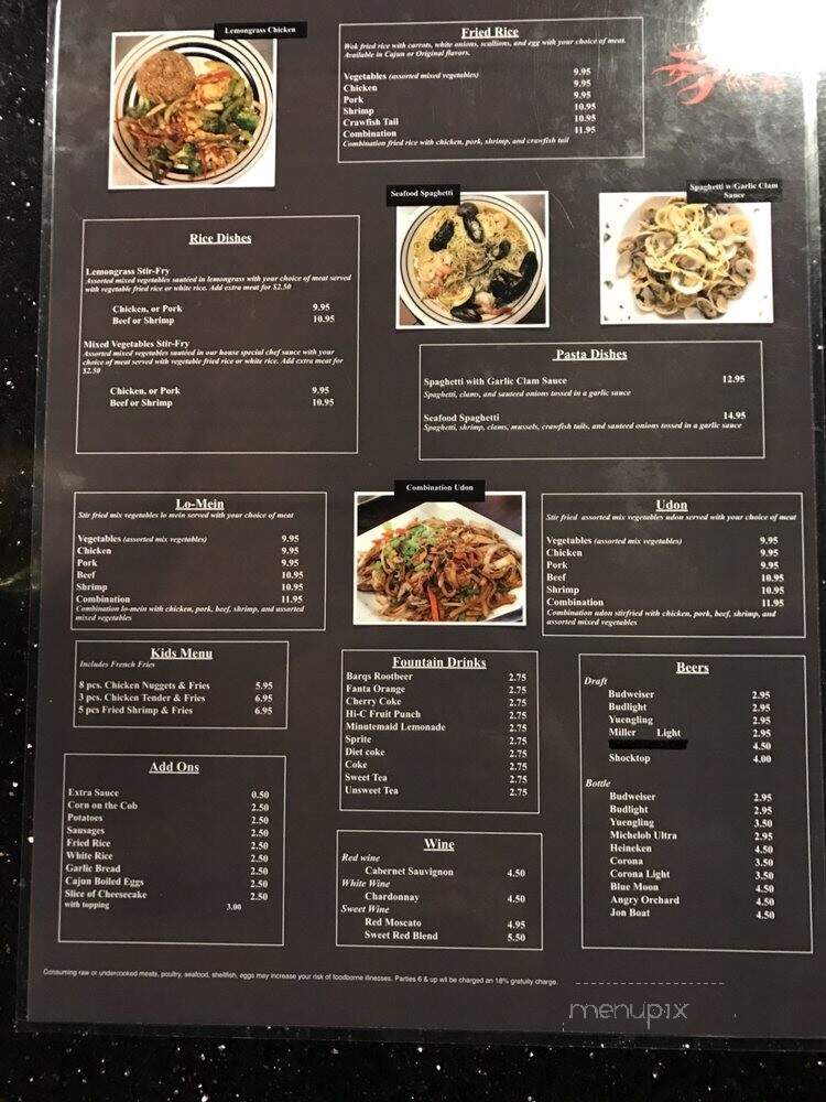 King Craw - Jacksonville, FL menu_pic