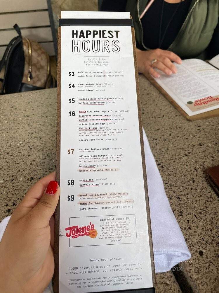 Lazy Dog Restaurant & Bar - Downey, CA menu_pic