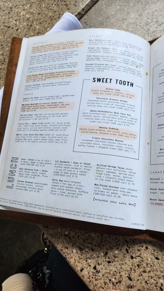 Lazy Dog Restaurant & Bar - Downey, CA menu_pic