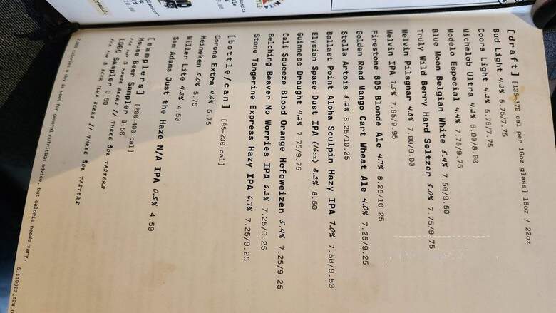 Lazy Dog Restaurant & Bar - Downey, CA menu_pic