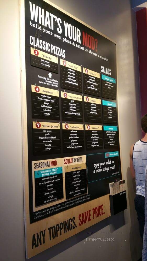 MOD Pizza - Huntington Beach, CA menu_pic