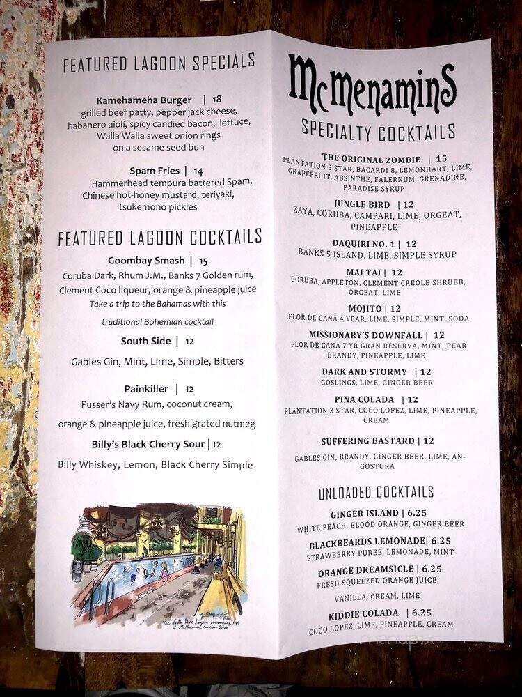 North Shore Lagoon - Bothell, WA menu_pic