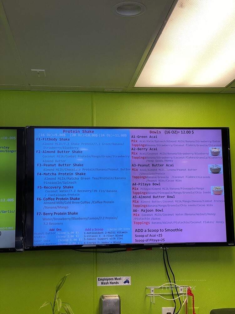Pick & Mix Juice Bar - Burbank, CA menu_pic
