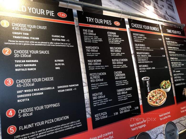 Pie Five Pizza Co - Lexington, KY menu_pic