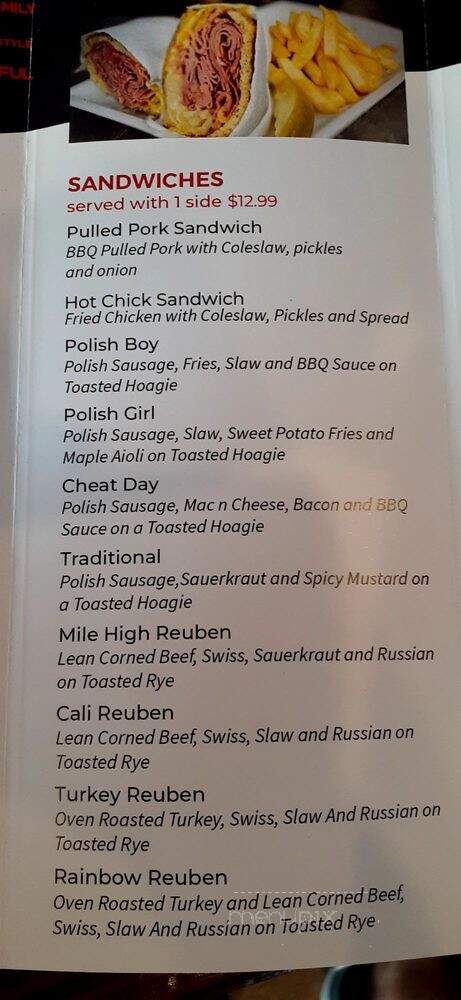Ralph N' Richies - Los Angeles, CA menu_pic