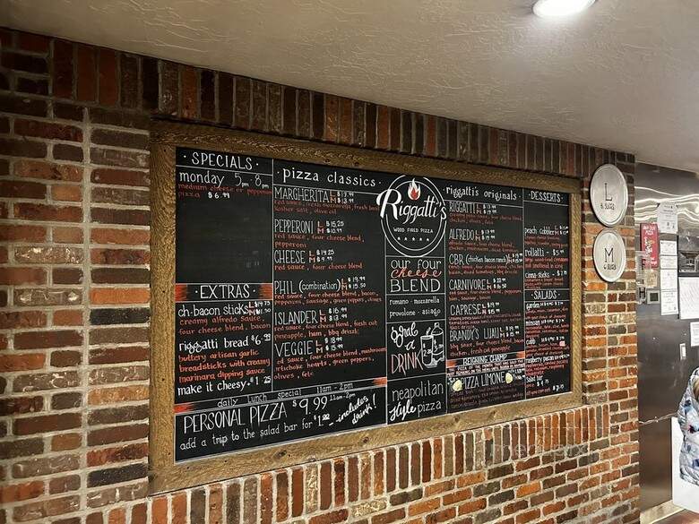Riggatti's Wood Fired Pizza - Washington, UT menu_pic