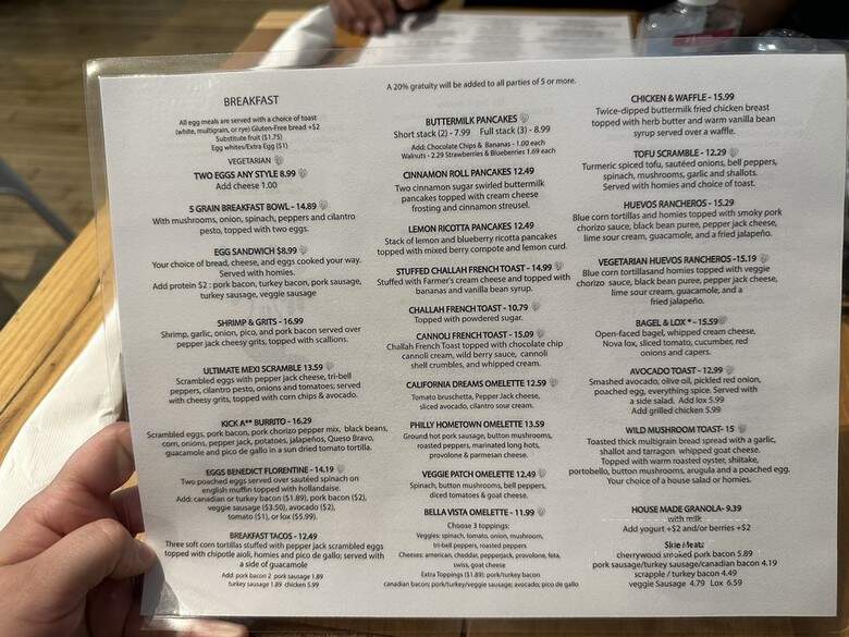 Sabrina's Cafe Collingswood - Collingswood, NJ menu_pic