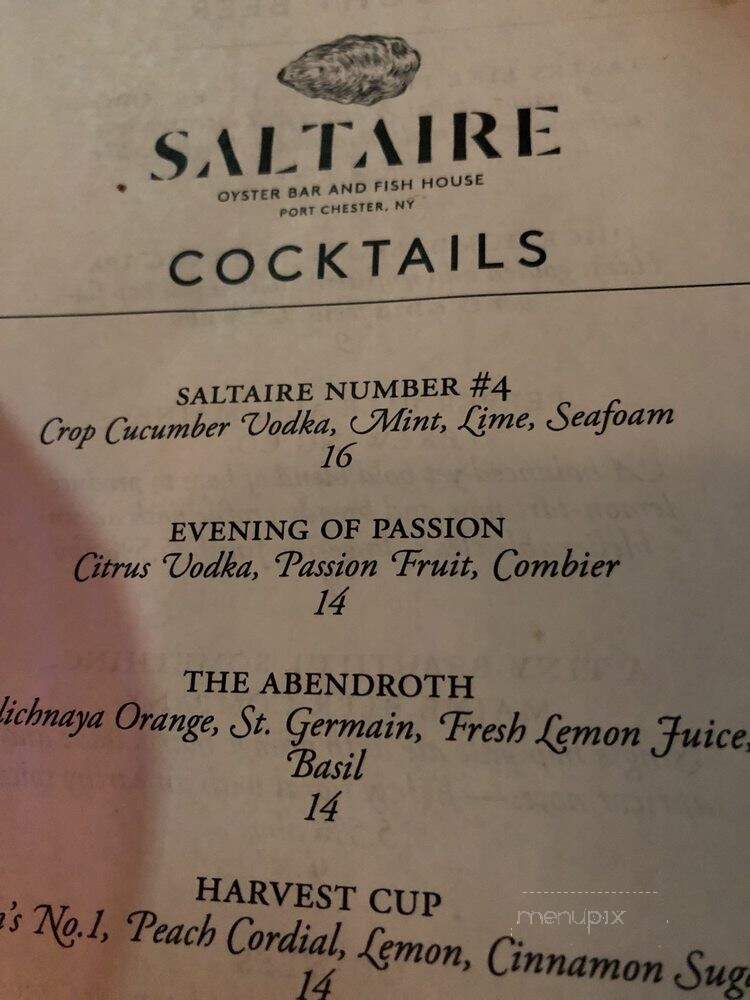 Saltaire Oyster Bar And Fish House - Port Chester, NY menu_pic