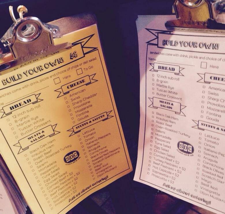 Scratch Deli & Cafe - Forest Park, IL menu_pic