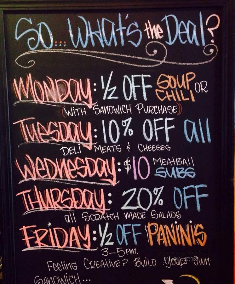 Scratch Deli & Cafe - Forest Park, IL menu_pic