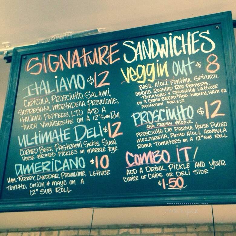 Scratch Deli & Cafe - Forest Park, IL menu_pic