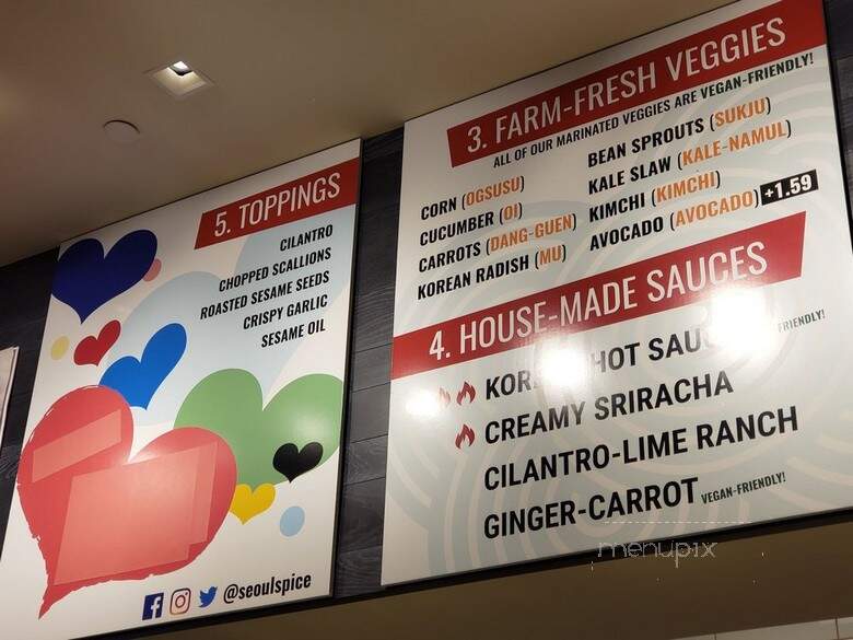 SeoulSpice - Washington, DC menu_pic