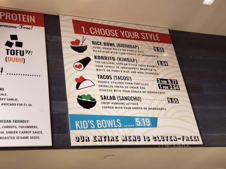 SeoulSpice - Washington, DC menu_pic