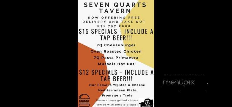 Seven Quarts Tavern - Northport, NY menu_pic
