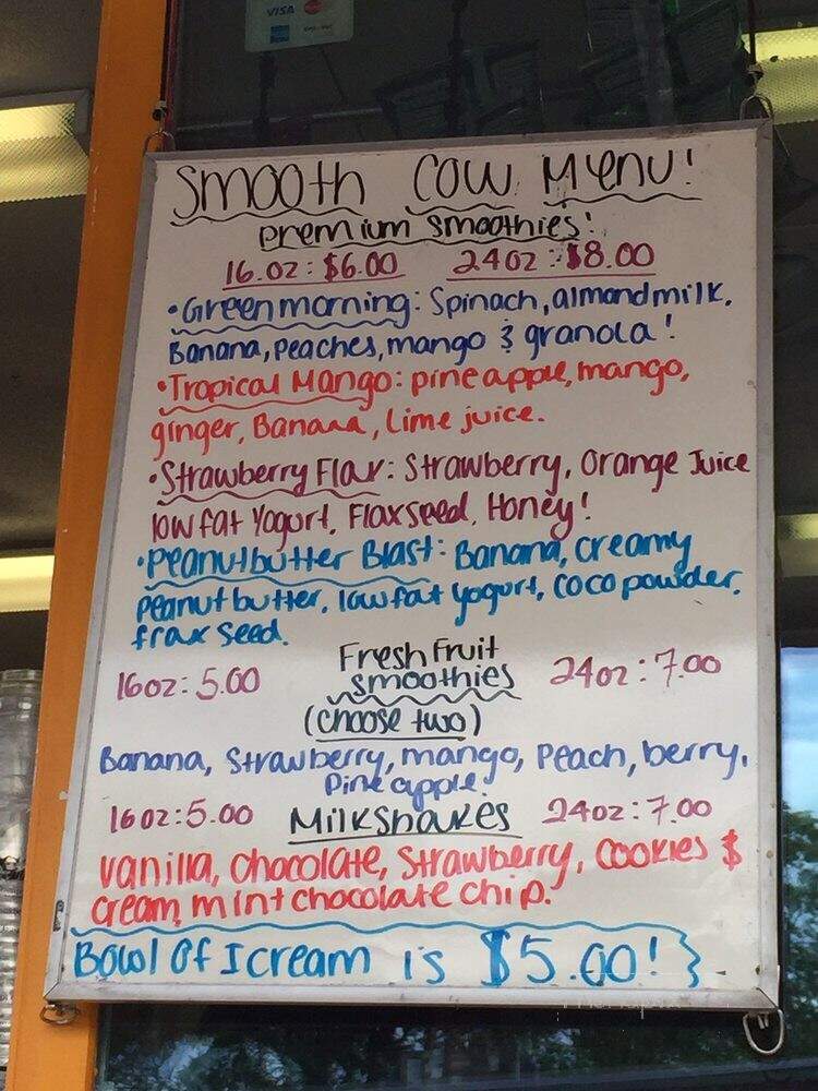 Smooth Cow - Philadelphia, PA menu_pic