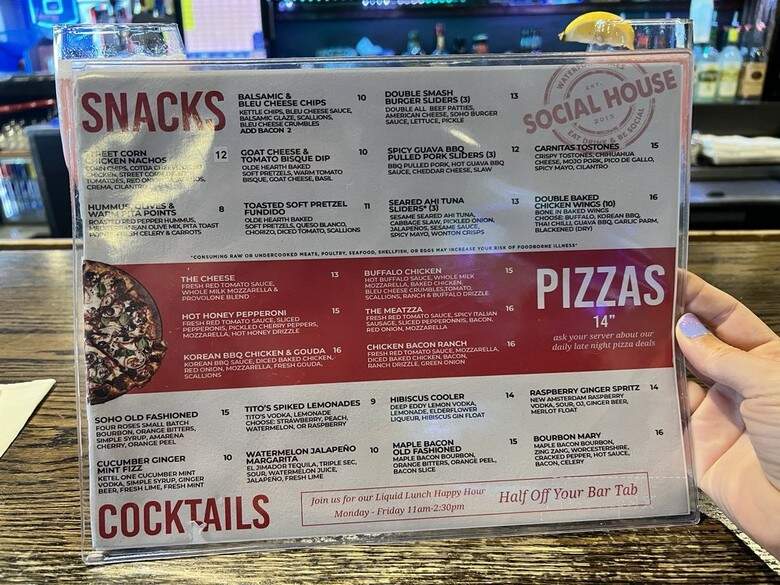 Social House Orlando - Orlando, FL menu_pic