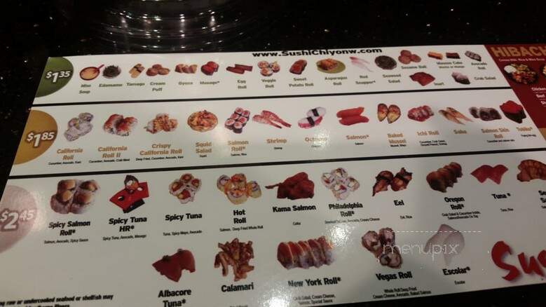 Sushi Chiyo - Portland, OR menu_pic