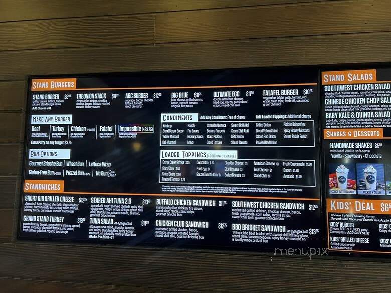 The Stand - Los Angeles, CA menu_pic