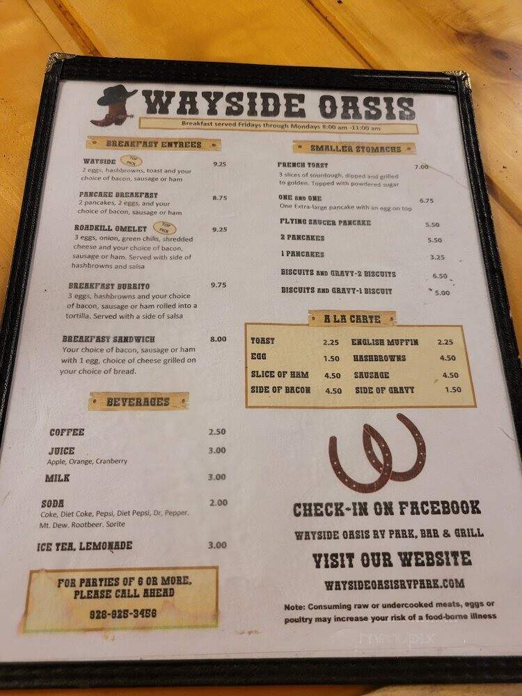 The Wayside Oasis - Wenden, AZ