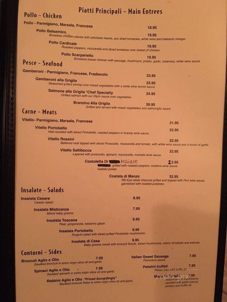 Trattoria La Bocca - Ridgewood, NJ menu_pic