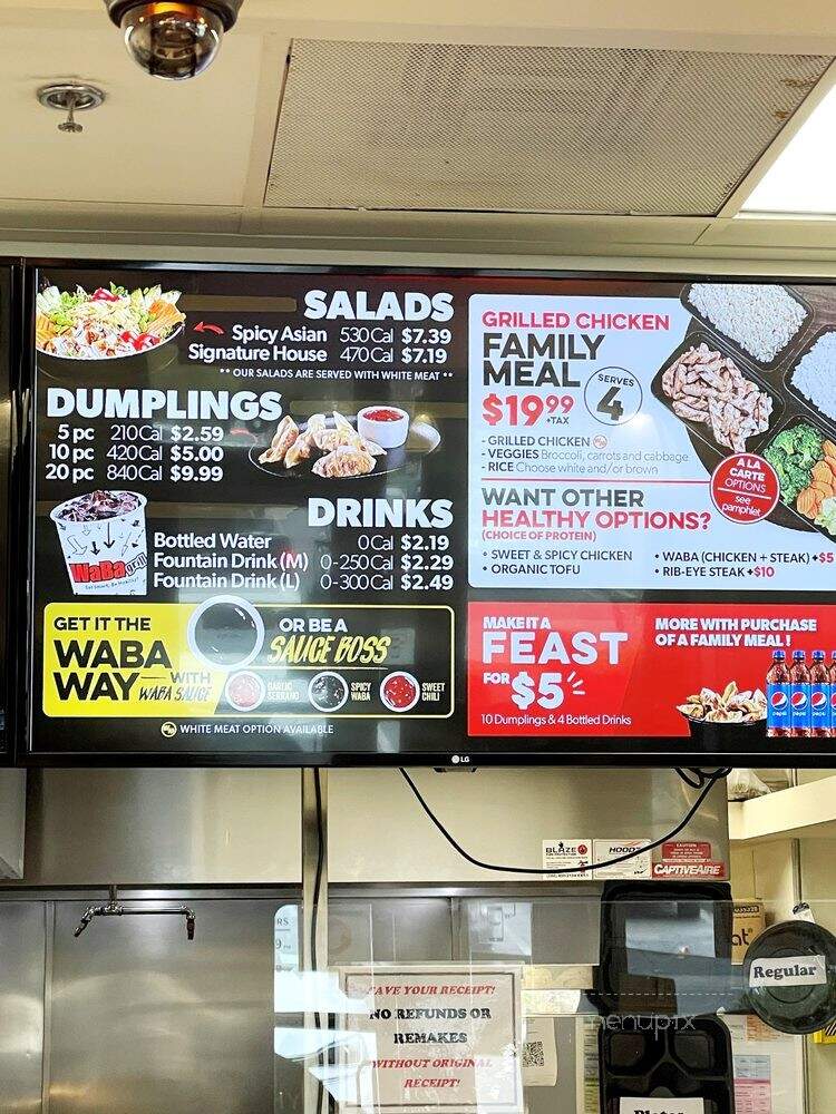 WaBa Grill - Monrovia, CA menu_pic
