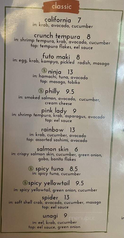 Wasabi - Boise, ID menu_pic