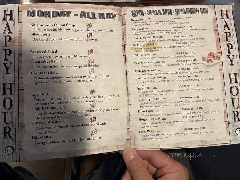 Yummi Yummi Mongolian Grill & Sushi - College Station, TX menu_pic