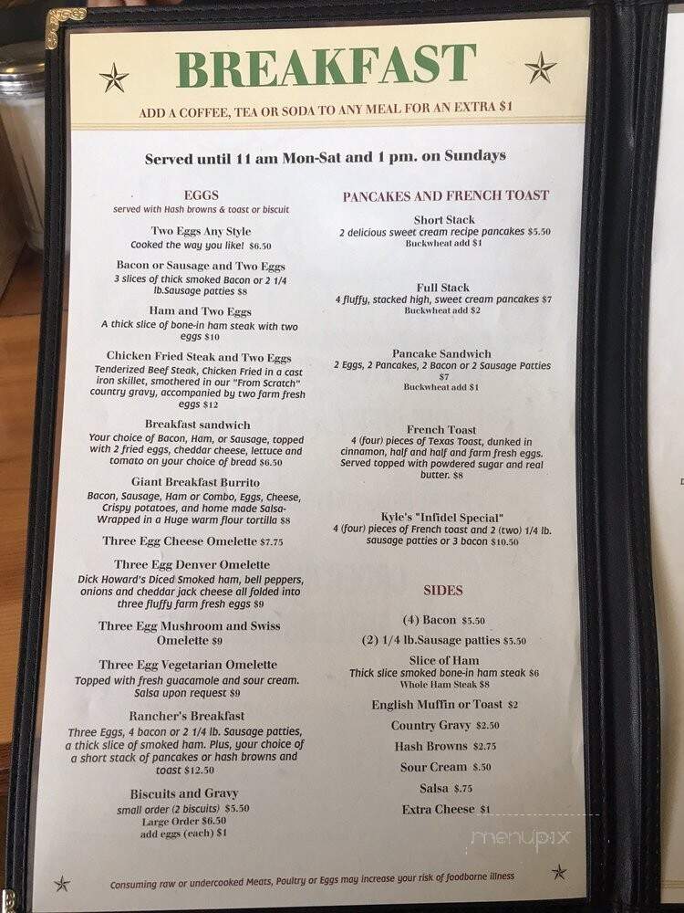 Antler Grill - Bly, OR menu_pic