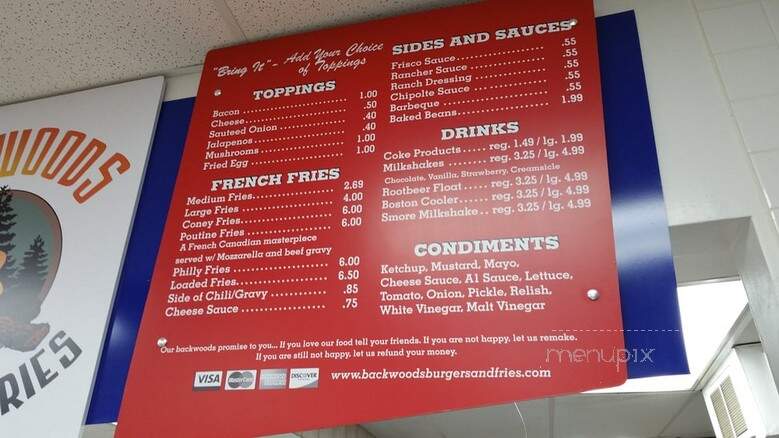 Backwoods Burgers and Fries - Howell, MI menu_pic