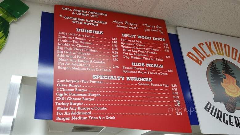 Backwoods Burgers and Fries - Howell, MI menu_pic