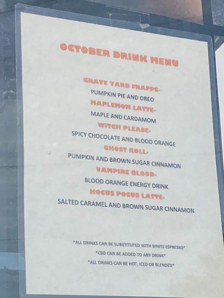 Brewskies Coffee - Portland, OR menu_pic
