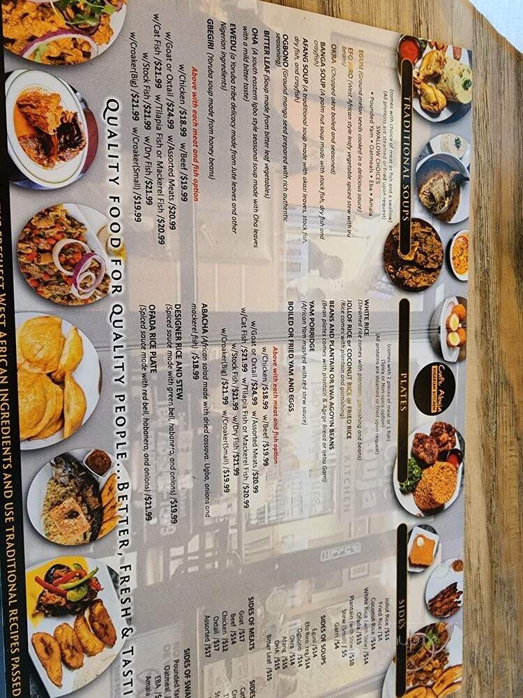 Cafe Abuja - Houston, TX menu_pic
