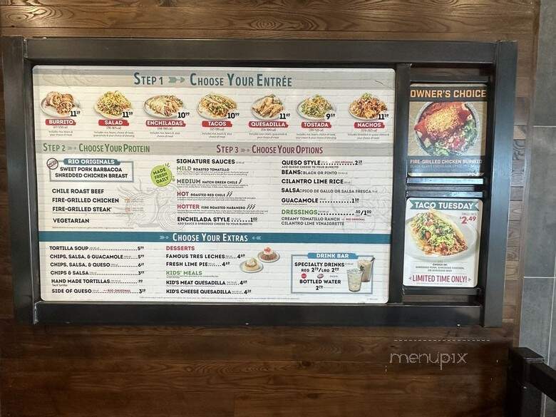 Cafe Rio - Las Vegas, NV menu_pic