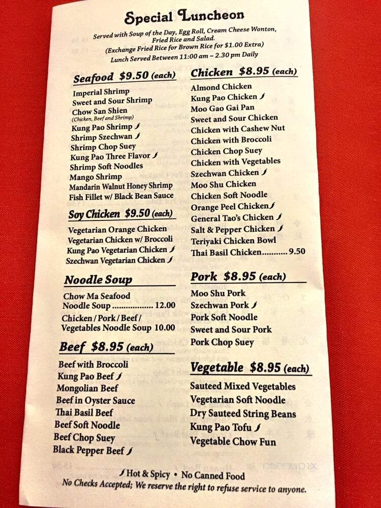 China King - Goleta, CA menu_pic