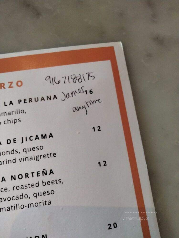 Contigo - Tucson, AZ menu_pic