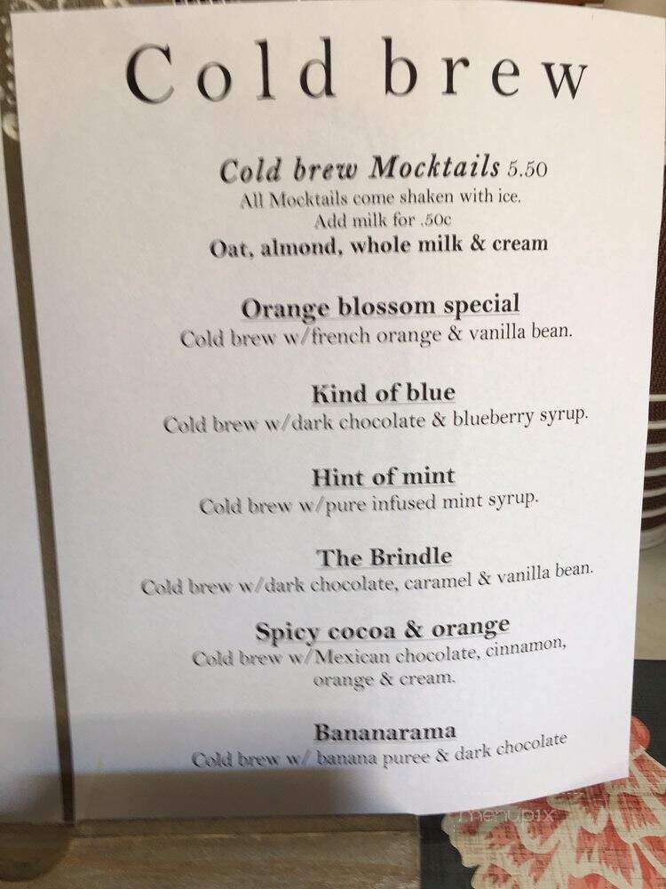 Dane Coffee Roasters - San Diego, CA menu_pic