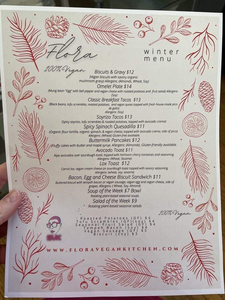 Flora Vegan Treats - Louisville, KY menu_pic