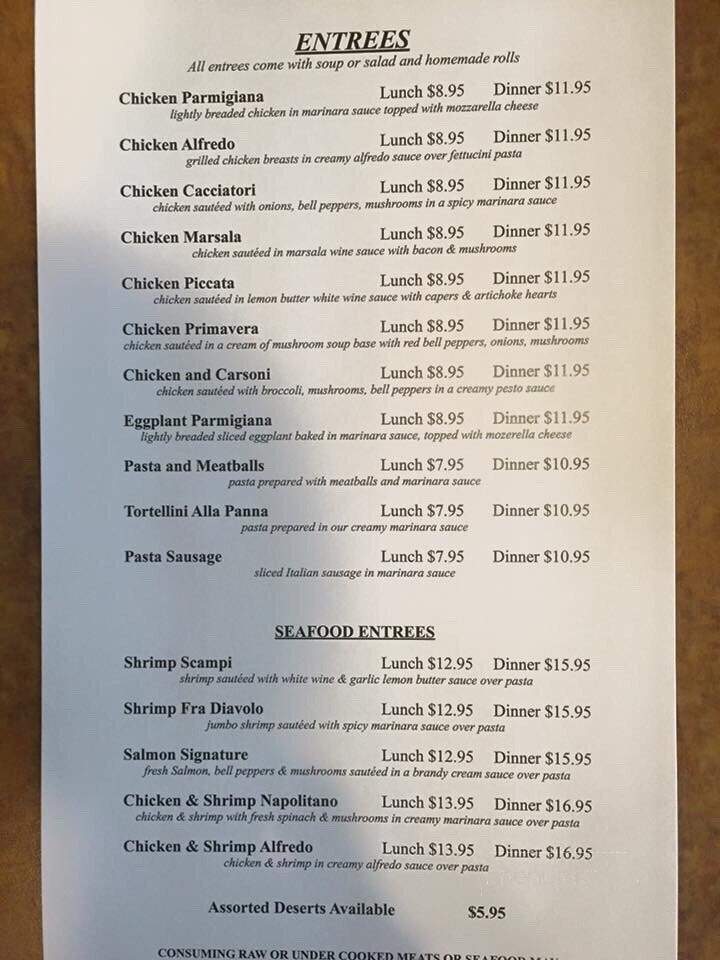 Florio's - York, NE menu_pic