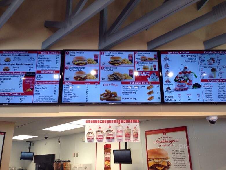 Freddy's Frozen Custard & Steakburgers - Amelia, OH menu_pic