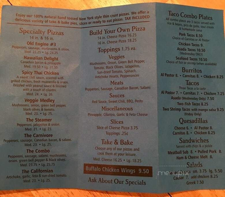 Front Street Station - Truckee, CA menu_pic