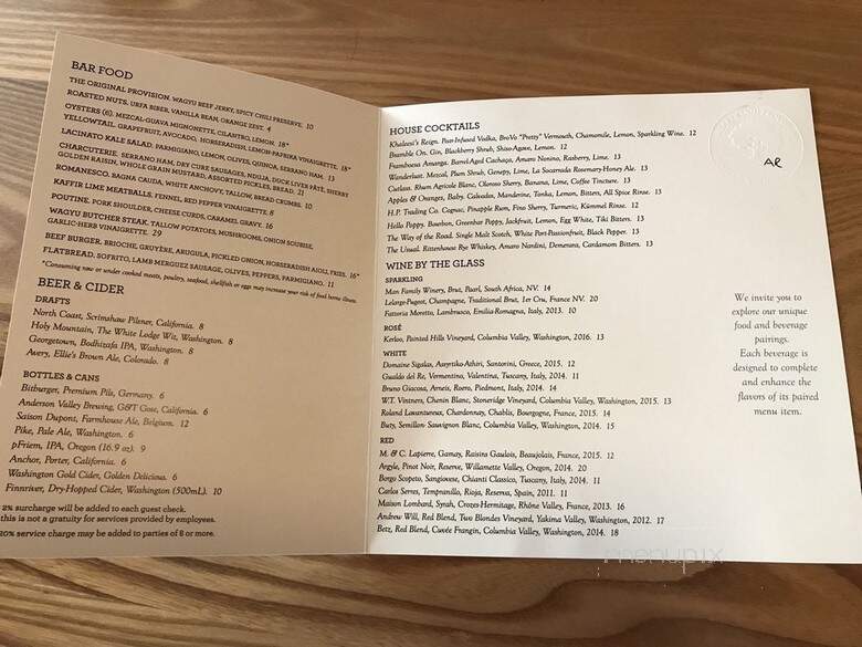 Heartwood Provisions - Seattle, WA menu_pic