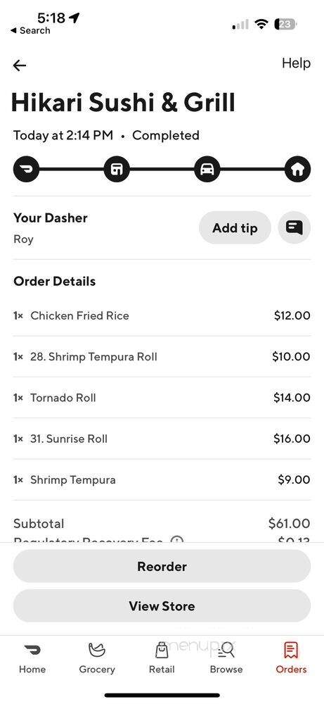 Hikari Sushi & Grill - Frisco, TX menu_pic