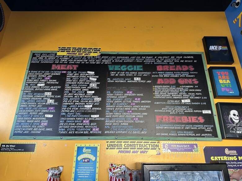Ike's Place - San Jose, CA menu_pic