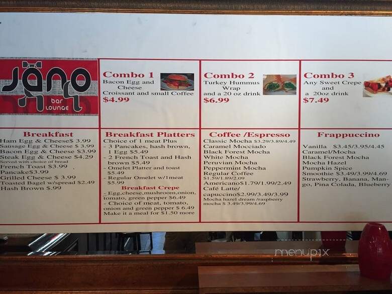 Jano Ethiopian Restaurant - Baltimore, MD menu_pic