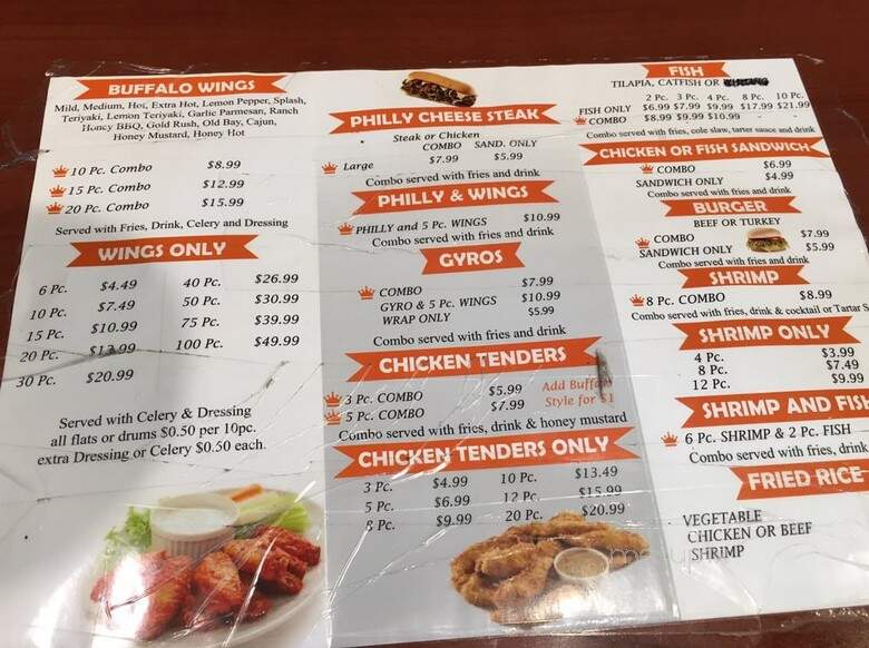 K-Wings - Atlanta, GA menu_pic
