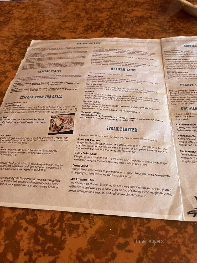 Las Fuentes - Saint Louis, MO menu_pic