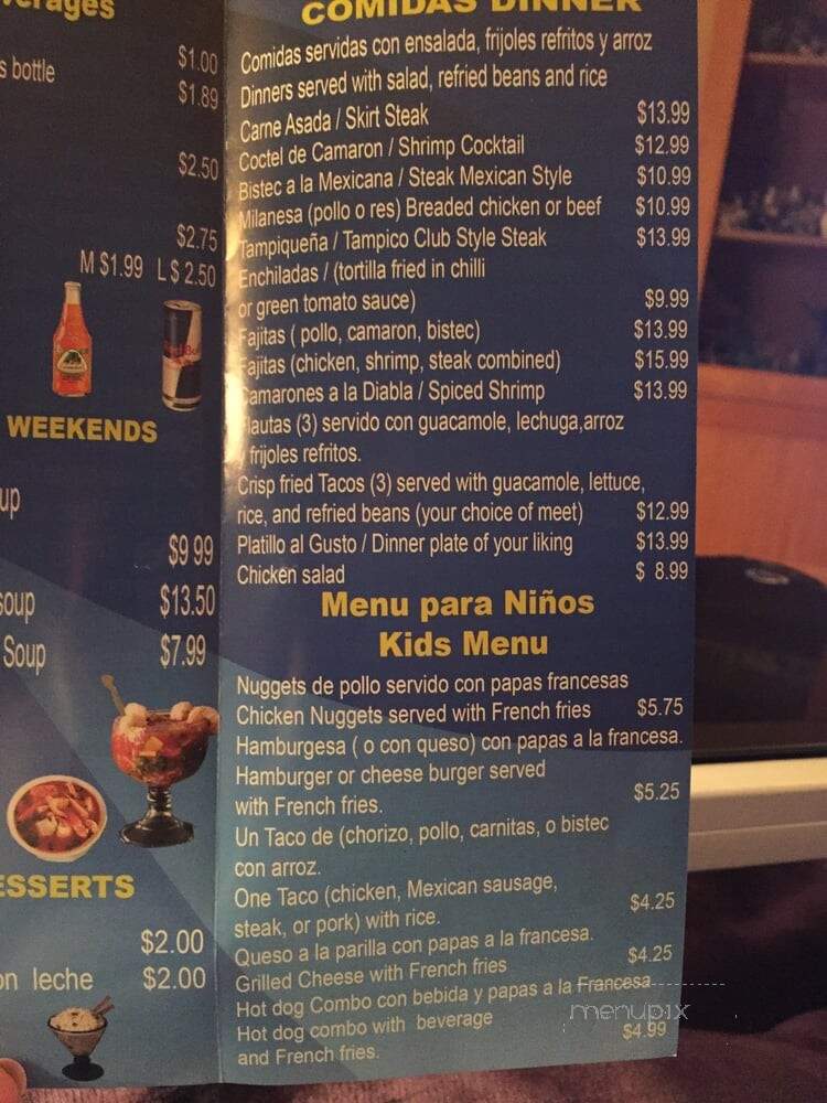 Los 2 Amigos - Rolling Meadows, IL menu_pic