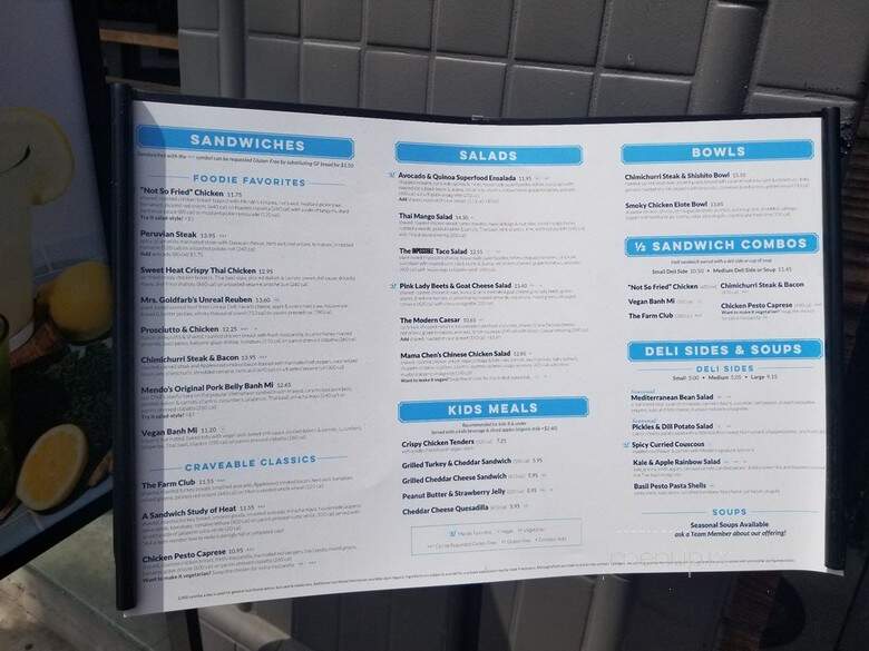 Mendocino Farms - Santa Monica, CA menu_pic